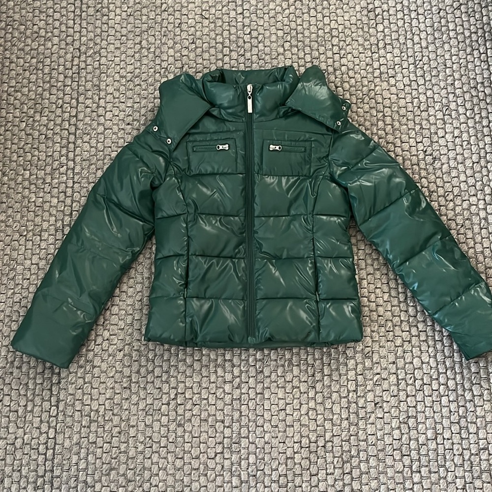 United Colors of Benetton Kids Green Puffer Jacket | NEW
